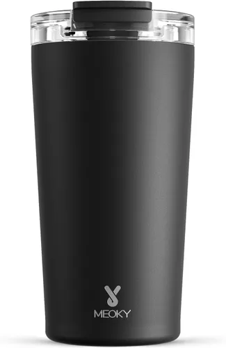 Vista 14 de Meoky - Taza de café de viaje aislada de 24 onzas: tapa a prueba de fugas, polvo de estrellas de ciruela