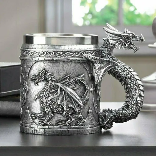 Vista 8 de Furniture Creations SERPENTINE DRAGON, 5.75" x 3.5" x 5", Taza multicolor