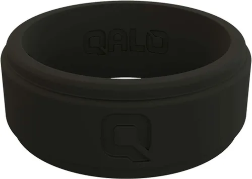 Vista 2 de QALO Colección de anillos de boda de silicona Step Edge Q2X para hombre, Silicona, Mármol