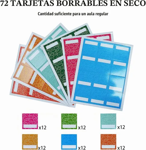 Vista 5 de Tabla de bolsillo de asistencia para preescolar que está aquí hoy