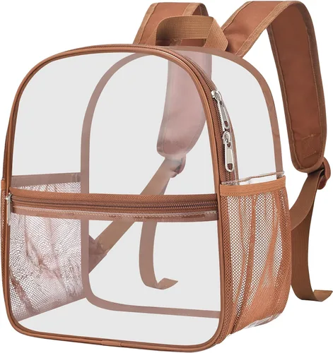 Vista 11 de Mochila pequeña aprobada por el estadio, mini mochila transparente para niñas, Negro, S, Mochilas Daypack