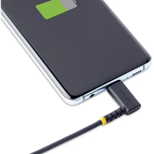 Vista 5 de StarTech - Cable USB-C a Lightning de 35.8 in, color negro en ángulo recto (RUSB2CLTMM1MR) Apple MFi Certified, USB 2.0, Type-C, iPhone, Male to