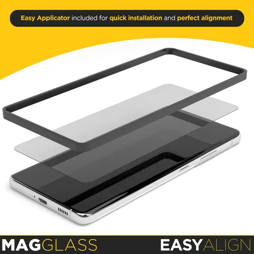 Vista 4 de magglass Samsung S21 FE Protector de pantalla de vidrio templado (privacidad)