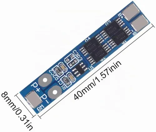 Vista 6 de ACEIRMC 2S 7.4V 8.4V 8A 18650 Cargador PCB BMS Placa de protección para batería de litio de iones de litio (5 piezas)