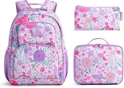 Vista 17 de mommore Juego de mochila para niños y niñas de 4 a 8 años A-dinosaurio