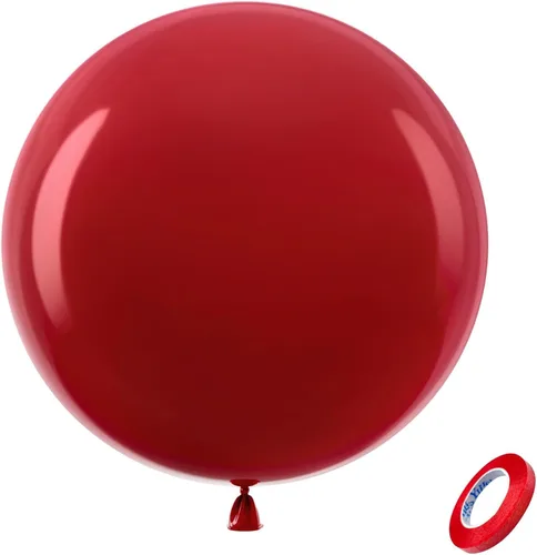 Vista 162 de Bezente Paquete de 150 globos de látex mate color burdeos de 5 pulgadas rojo (07-Red-G42)