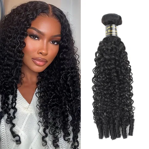 Vista 13 de Amella Extensiones de cabello brasileño de onda profunda de 14 pulgadas, 100% sin procesar, 1 paquete de cabello ondulado profundo, paquetes