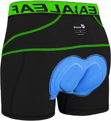 Vista 22 de baleaf Pantalones cortos de ciclismo acolchados 3D para hombre, ropa interior de ciclismo MTB Liner