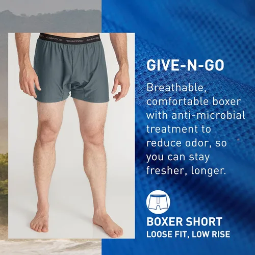 Vista 2 de ExOfficio Mens Give-n-go Boxer Shorts 2 Pack