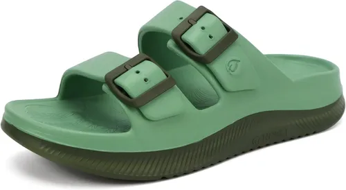 Vista 7 de ONCAI Womens Recovery Sandals with Arch Support Plantar Fasciitis Orthotic Adjustable Buckle Open Toe Thick Cushion Outdoor Girls Sport Slides
