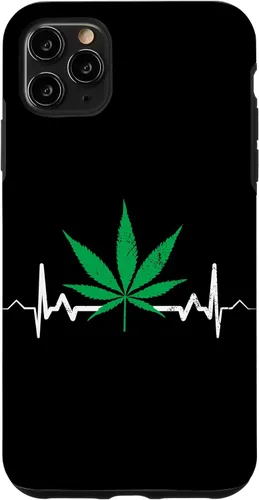 Vista 13 de Weed Heartbeat Pot Cannabis Leaf Marijuana 420 Stoner Gift Case for iPhone 17