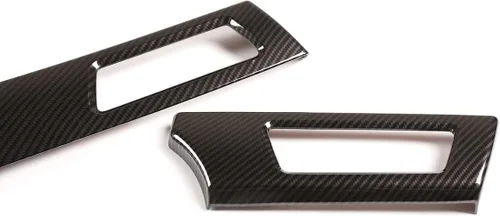 Vista 7 de YIWANG Calcomanías de fibra de carbono para el interior del tablero de instrumentos para BMW Serie 3 E90 2005-2012 LHD Auto Accesorios