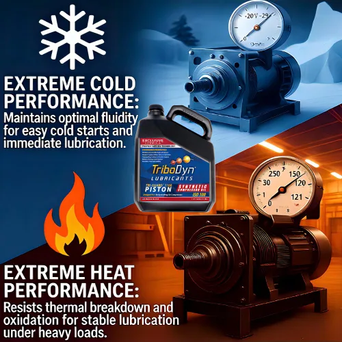 Vista 8 de Aceite de compresor de aire sintético sin detergente de 8,000 horas – TRI-Guard 1100, ISO 100, SAE 30 compresor de pistón – jarra de 1 galón