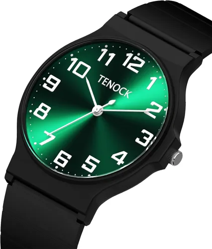 Vista 8 de Reloj analógico para niños y niñas, resistente al agua hasta 30M, reloj deportivo para niños, fácil de leer, con esfera fina, correa suave