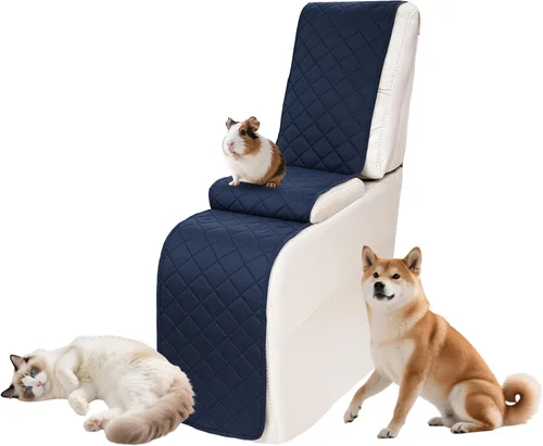 Vista 67 de Fundas impermeables para sofá reclinable seccional en forma de L, 7 piezas, antideslizantes, lavables, juego de fundas reclinables para mascotas