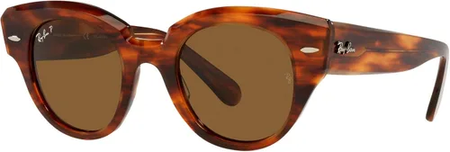 Vista 2 de Ray-Ban Women's Rb2192f Roundabout Low Bridge Fit Round Sunglasses