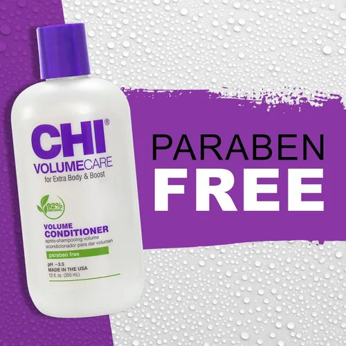 Vista 5 de CHI VolumeCare Acondicionador Voluminizador, Aumenta el Volumen en Cabello Fino, Delgado o Plano, Fórmula Hidratante, Sin Sulfatos, Sin Parabenos