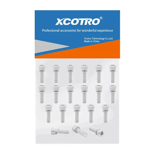 Vista 7 de 20 tornillos de pinza de freno de disco de bicicleta con arandelas, tornillos de acero inoxidable M6x20mm, tornillos hexagonales de acero