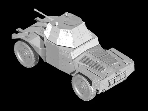 Vista 11 de ICM Modelos Panhard 178 AMD-35 WWII Kit de modelos blindados franceses