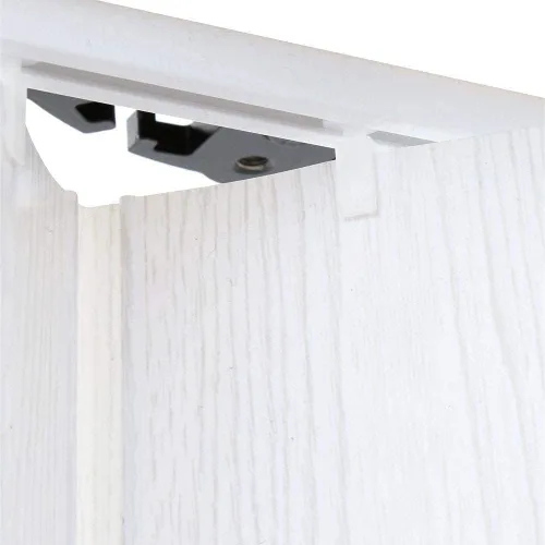 Vista 5 de LTL Home Products Via Panel de vinilo de 36 x 80 pulgadas, puerta de acordeón plegable individual con bisagras flexibles para interiores de hogar
