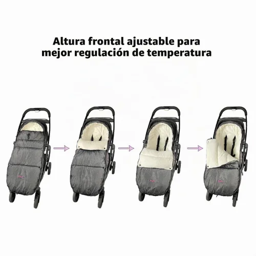Vista 3 de funlife Saco impermeable para cochecito de invierno de alto rendimiento anti-patadas, se adapta a todos los equipos de viaje, altura de la pieza