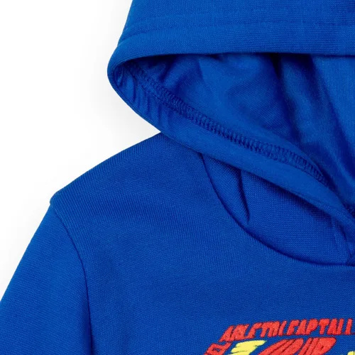 Vista 3 de DC Comics Justice League Superman Batman The Flash - Sudadera de forro polar con capucha para niños pequeños y grandes