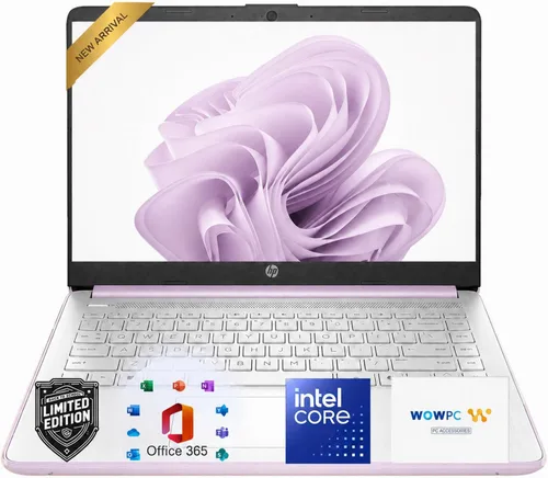 Vista 10 de HP Ultrabook Laptop con Copilot AI • Edición 2026 • Última CPU Intel N150 de 4 núcleos • 16 GB de RAM • 128 GB SSD + 1 TB OneDrive, Microsoft Office