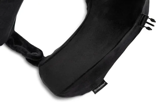 Vista 4 de Brookstone Almohada de viaje de espuma viscoelástica 2 en 1, acogedora almohada de apoyo suave en forma de U para viajes, color negro Compact