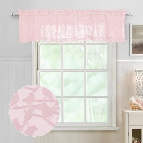 Vista 32 de OVZME Anji Clip Voile Sheer Tiers RD 2X30X36 Negro