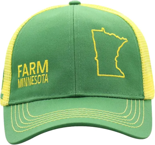 Vista 155 de John Deere Gorra de béisbol con logotipo y malla trasera con contraste, para hombre