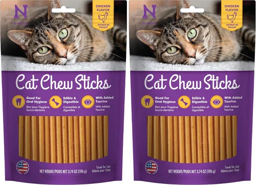 Vista 6 de N-Bone Golosinas masticables para gatos, morado, 3.74 onzas