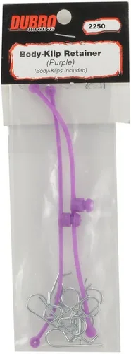 Vista 2 de Dubro Products DUB2250 2250 Retenedores Cuerpo Klip Morado (2)