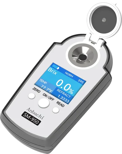 Vista 3 de Refractómetro digital Probador digital BRIX Medidor de azúcar Ideal para agua potable Bebidas Kombucha Huerto Jugo de frutas Contenido