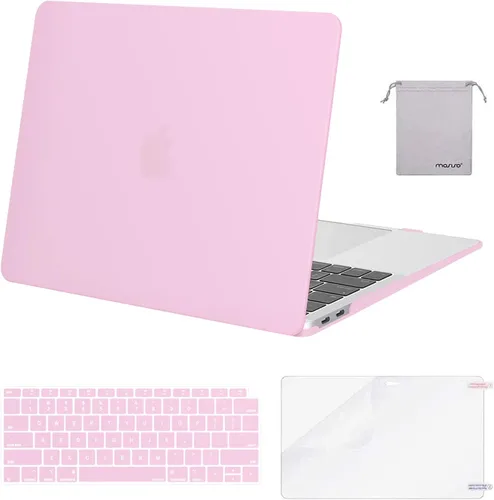 Vista 40 de MOSISO - Funda rígida y de plástico compatible con MacBook Air de 13 pulgadas versión 2022, 2021-2018, A2337 M1 A2179 A1932; con cubierta