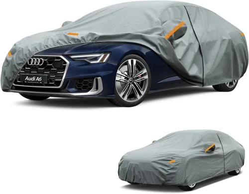 Vista 141 de Kayme Funda de Coche de Servicio Pesado Impermeable para Todo Tipo de Clima, Ajuste Personalizado para Tesla Model S, Cubierta Exterior Completa