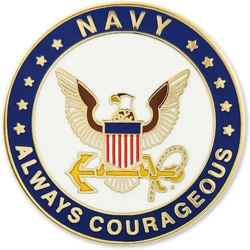 Vista 11 de PinMart Pin de solapa con licencia oficial de la Marina de los Estados Unidos – Pin de emblema militar de la Marina de los Estados Unidos – Broche