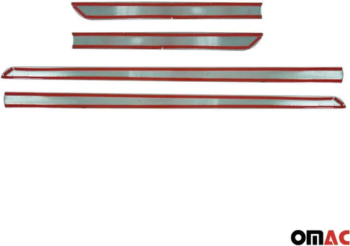 Vista 5 de OMAC Moldura de puerta lateral para Nissan Rogue 2014-2020 Acero inoxidable
