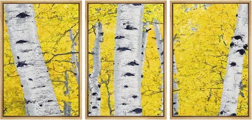 Vista 37 de wall26 Lienzo enmarcado para pared, juego de arte de acuarela pastel, paisaje rural, ilustraciones con formas abstractas, arte moderno, decorativo