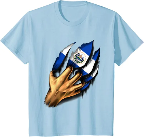 Vista 10 de El salvador bandera camisa salvadoreña en mi