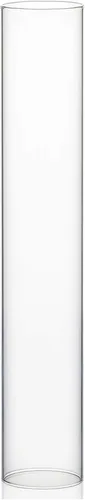 Vista 14 de WGVI Funda para portavelas Hurricane, ancho de 2 pulgadas, altura de 12 pulgadas, portavelas cilíndrico de vidrio transparente, tubo de chimenea