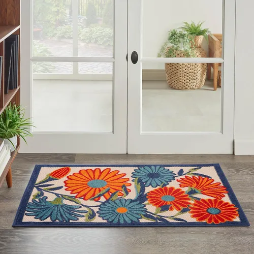 Vista 10 de Nourison Home Aloha - Alfombra beige de 2 pies 3 pulgadas x 12 pies, fácil de limpiar, no se desprende, para dormitorio, sala de estar, comedor