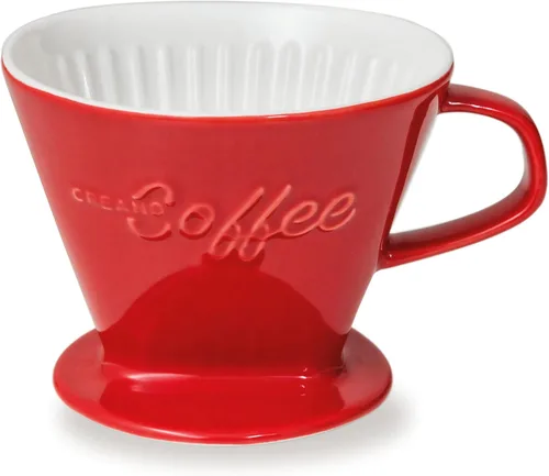 Vista 15 de Creano XXL gotero de café de porcelana azul - cafetera de cono de cerámica - cafetera de café vertida - tamaño del filtro 4 - calidad enorme