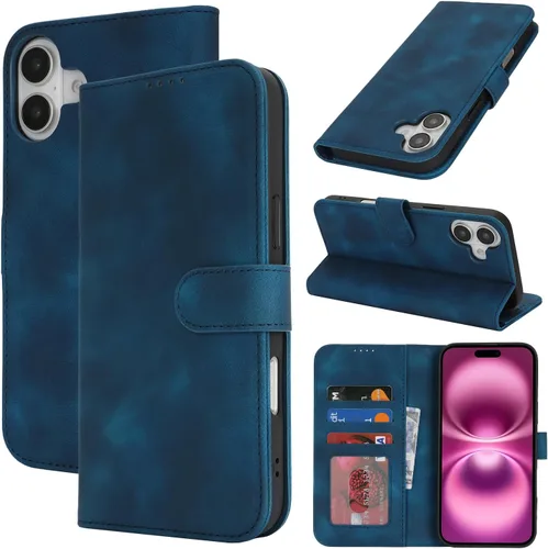 Vista 125 de Funda tipo cartera para iPhone 8 Plus iPhone 7 Plus con tarjetero para iPhone 8 Plus, funda tipo cartera para mujeres y hombres, de piel sintética