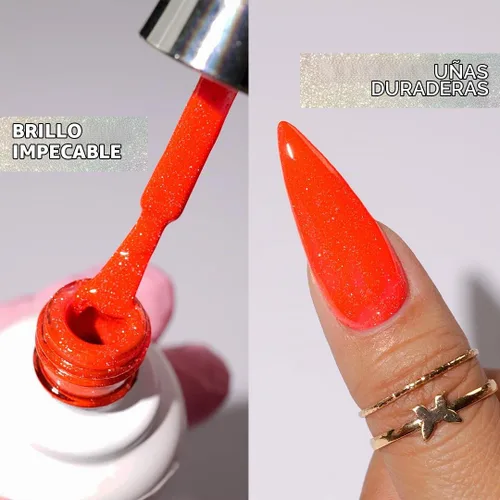 Vista 3 de KIARA SKY Esmalte de uñas Gel Polish DiamondFX con purpurina reflectante y efecto de polvo de diamante brillante, 0.5 fl oz, Beets It (morado)