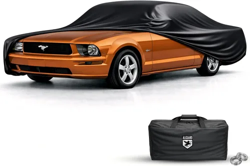 Vista 25 de Funda de coche para Ford Mustang 1ª generación (1964-1973), resistente a los arañazos, cubierta de interior de satén negro, material ultra suave