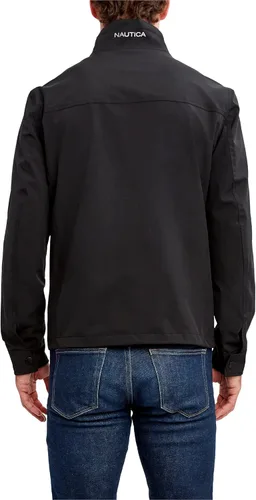 Vista 4 de Nautica Chaqueta de golf ligera y elástica para hombre, con cierre completo