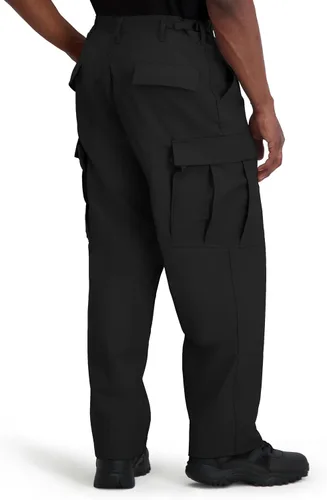Vista 3 de Propper Pantalones de uniforme militar BDU con cremallera y bolsillos cargo para hombre Negro