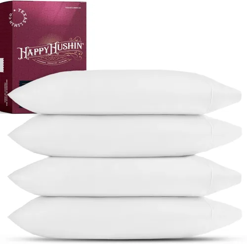 Vista 20 de TEXAS LINEN CO. Fundas de almohada 100% algodón egipcio tamaño Queen – Lujosas fundas de almohada de alta cantidad de hilos de la serie 800