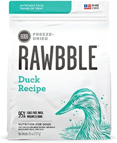 Vista 11 de BIXBI Rawbble - Alimento liofilizado para perros, receta de res, 4.5 onzas, 98% de carne y órganos, sin rellenos, comida cruda para perros apta