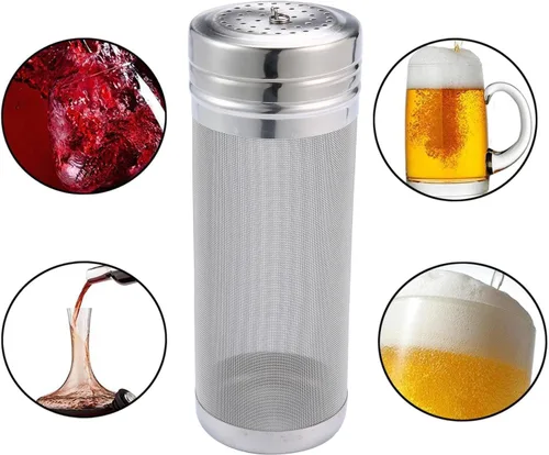Vista 2 de Tolva filtro seca, con malla de 300 micras, tolva tamiz, tamiz para cervecería de acero inoxidable para el hogar, cartucho filtro tipo araña